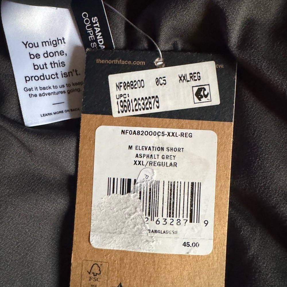 The North Face Men's Black and Yellow Shorts - Picture 4 of 8